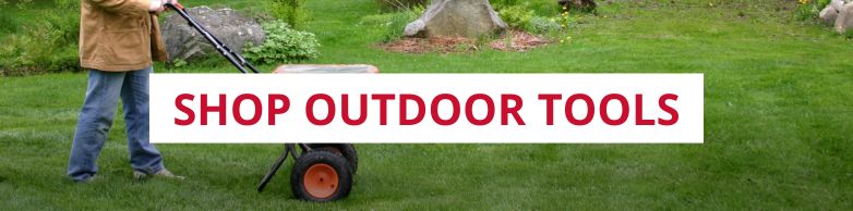 person mowing lawn